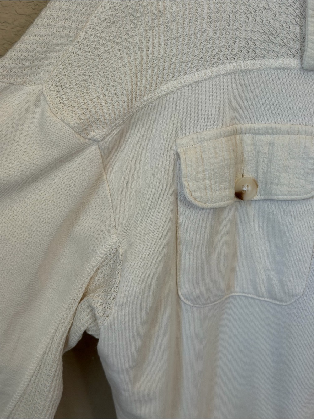 Altar'd State Cream Button-Front Shacket - Picture 4 of 7